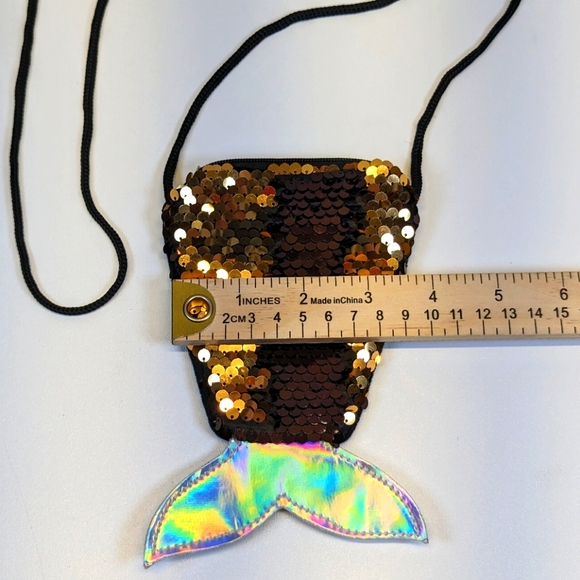 🎃 Mermaid Tail Flip-Sequin Crossbody Purse Small - Picture 5 of 9